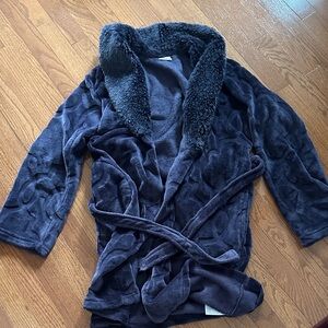 Cozy Royal Purple Fleece Robe